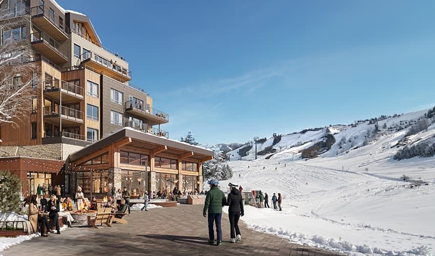 The ski-in, ski-out approach to the Stockman